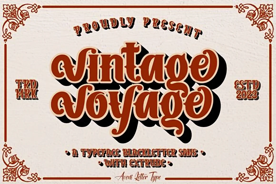 6 Retro Aesthetic Fonts for Posters and Covers 13