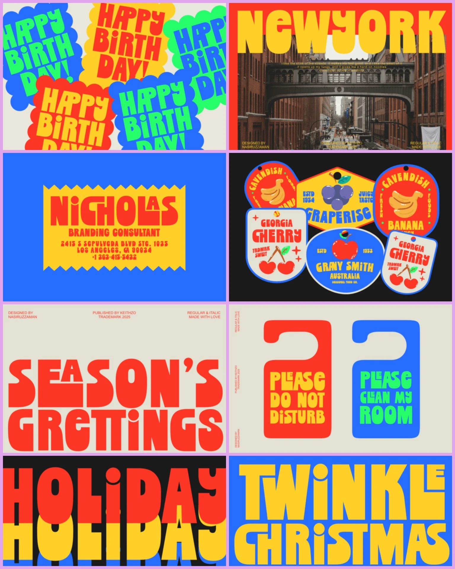 Merry Display Font – Bold Retro Christmas Typeface 2 453na2swv0