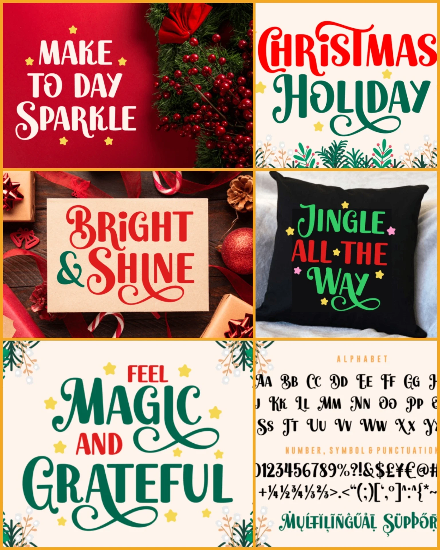 Christmas Beautiful Font – Playful Holiday Typeface 2