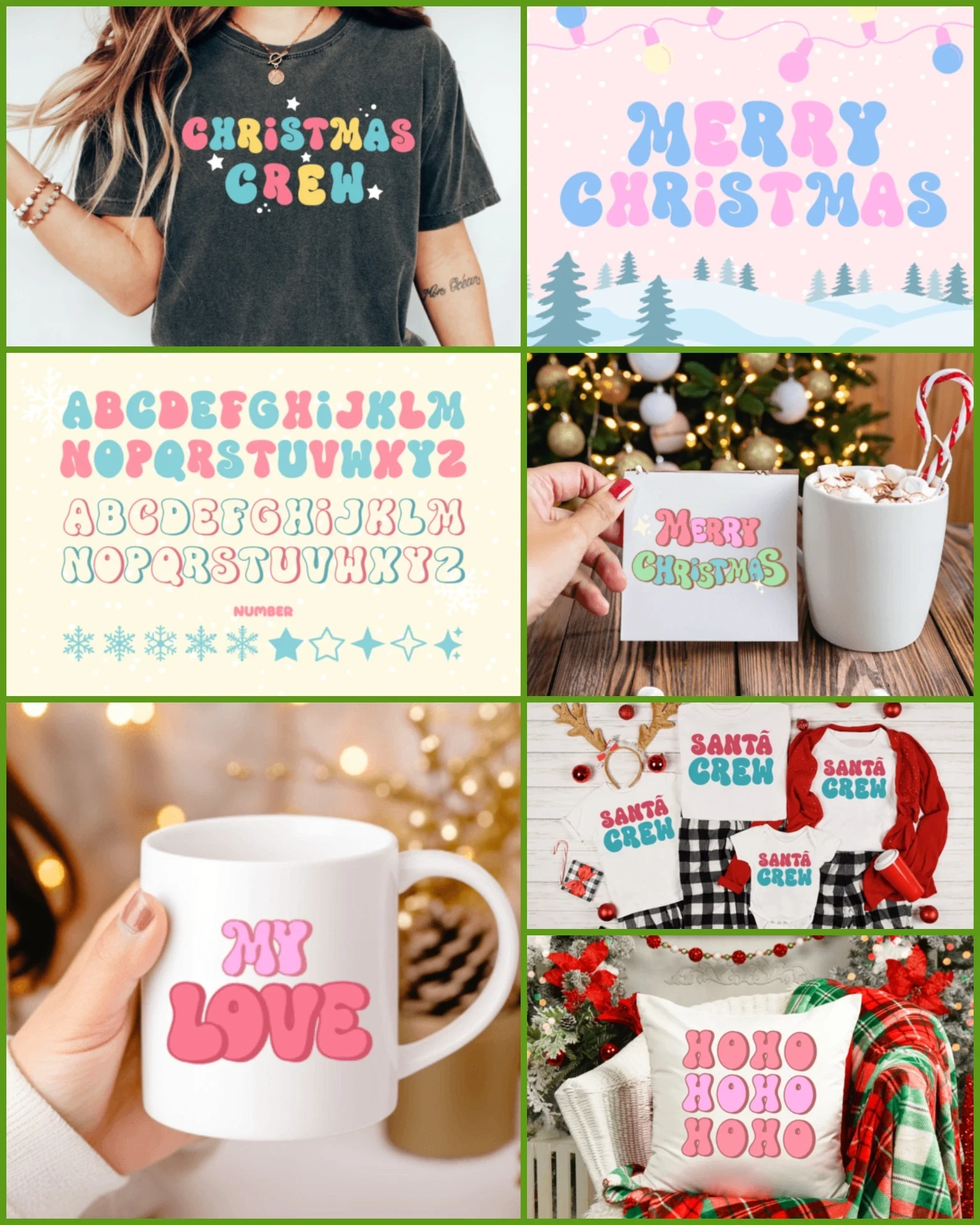 Merry Christmas Font – Festive Holiday Display Typeface 2 Merry Christmas Font – Festive Holiday Display Typeface