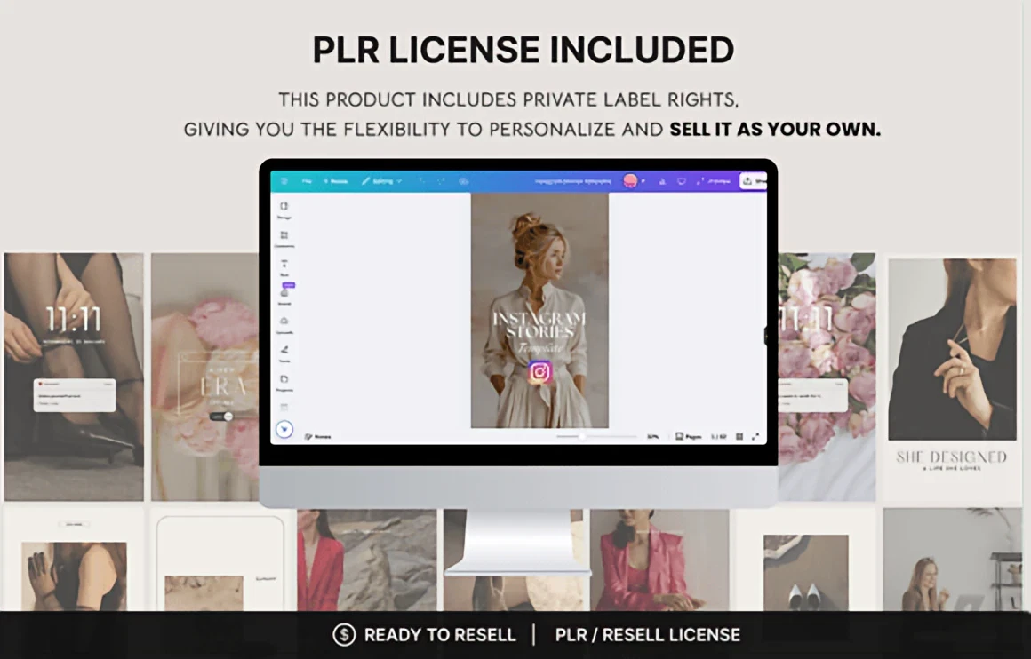 60 Instagram Story Templates Canva – Editable + PLR Rights 3