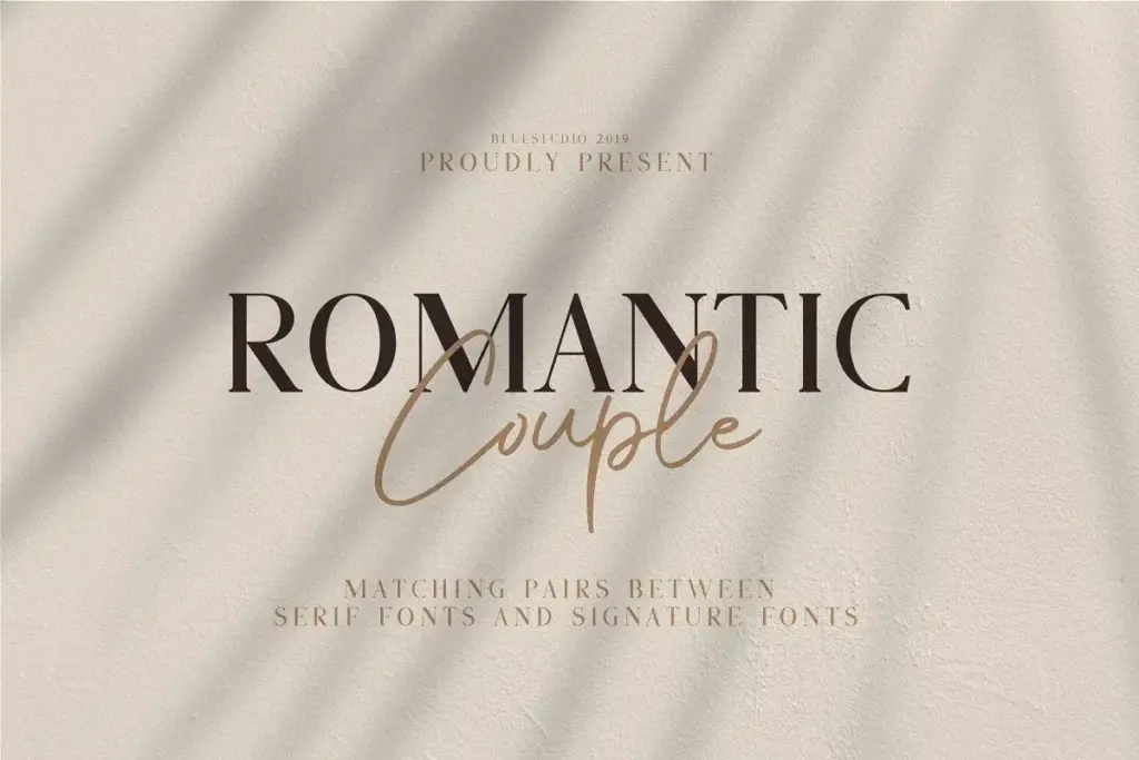 16 Best Valentine’s Day Fonts for Romantic Designs 8 Romantic Couple modern script font – ideal for wedding stationery design