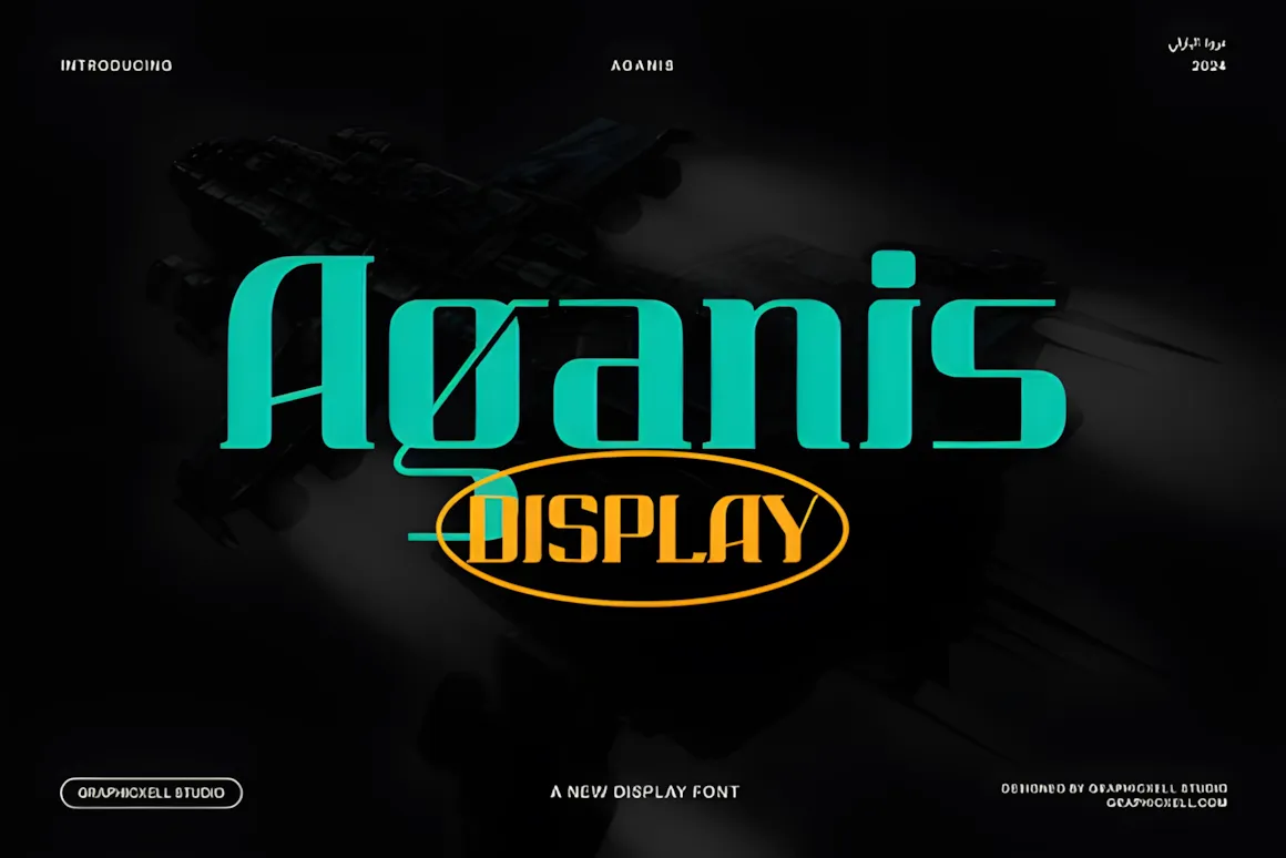 Best Fonts for Logos: 31 Logo Fonts Designers Use 25 Aganis Fonts 110244203 1 1 580x387 upscayl 2x upscayl standard