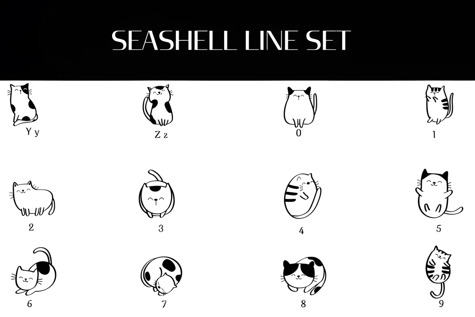 Cat Cartoon Joy Font: Cute Dingbats Typeface for Fun Designs 3 Cat Cartoon Joy Font cute cartoon cat dingbats set