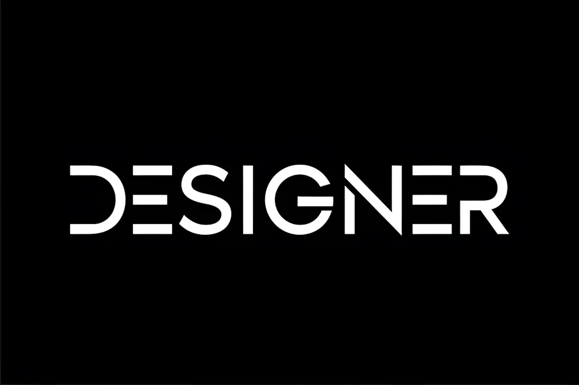 52 Best Stencil Fonts & Cuttable Fonts – Free & Premium Picks 2 Designer Fonts 4100633 1 1 580x386 1 upscayl 2x upscayl standard
