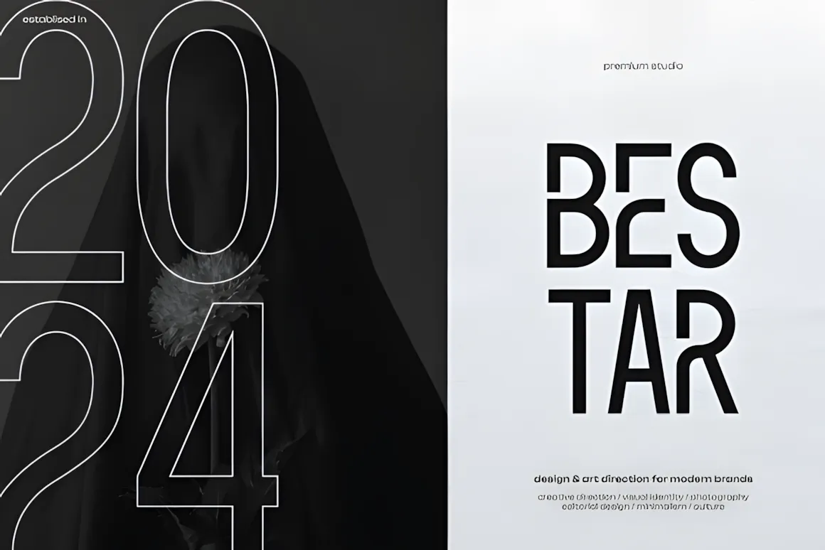 20 Best Display Sans Serif Font Styles for Designers 3 Modern typography featuring bold display sans serif font styles for branding.