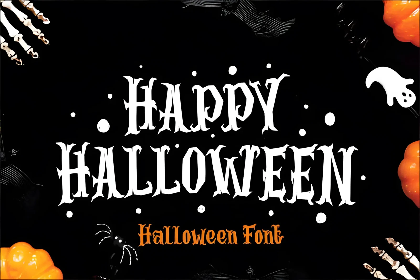 Halloween 1846 Font autumn themed font for seasonal branding