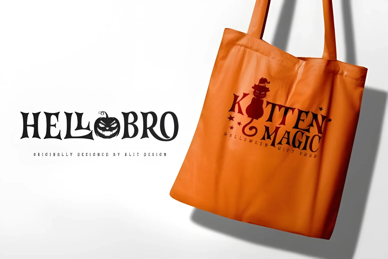 Hellobro Font: Playful Halloween Display Typeface 7 Hellobro Font party display font for crafting and decorations