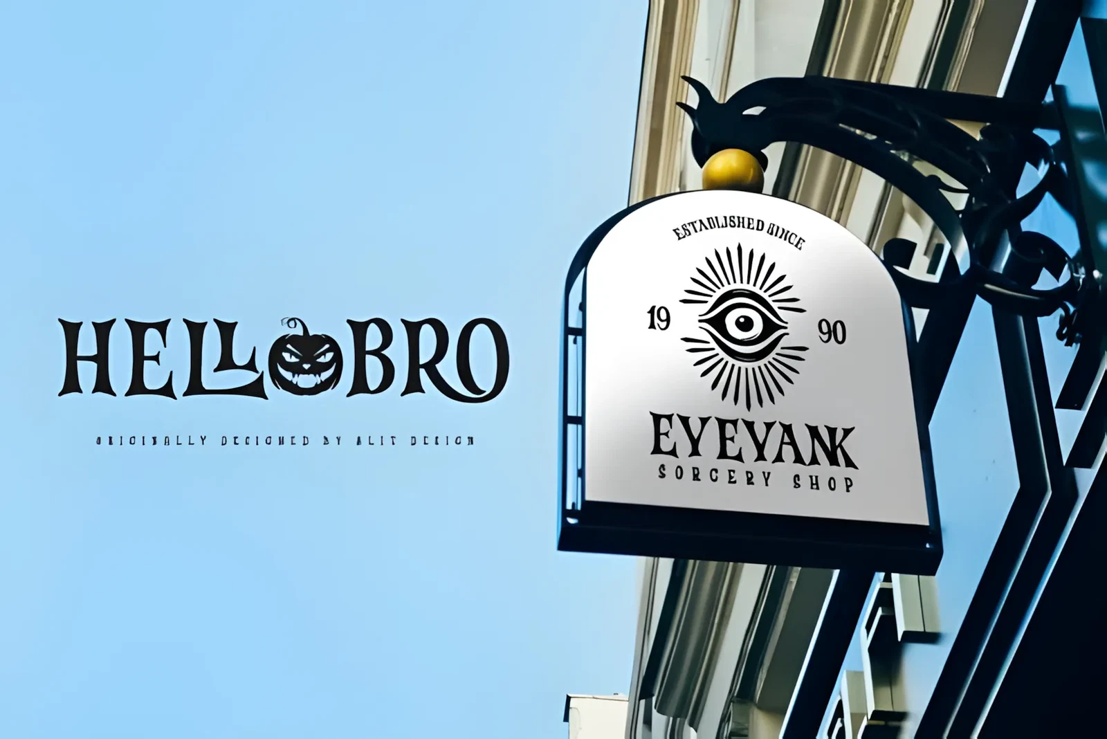 Hellobro Font: Playful Halloween Display Typeface 4 Hellobro Font party display font for crafting and decorations
