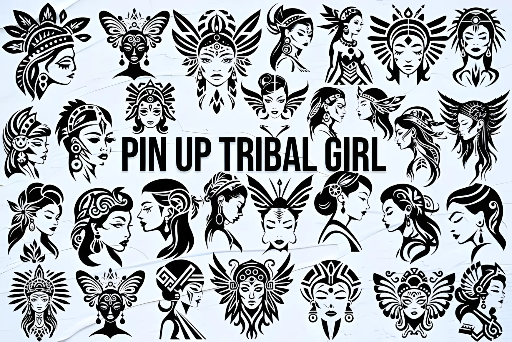 Pin-up Tribal Girl Font