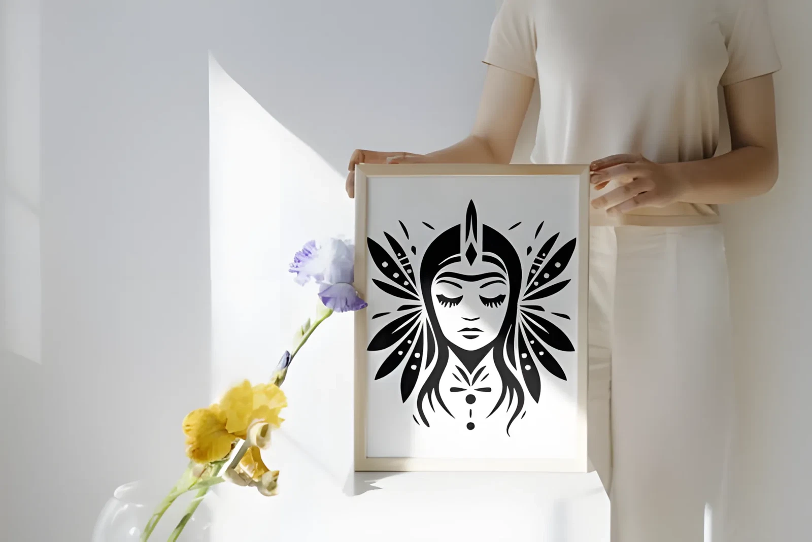 Pin-up Tribal Girl Font: Retro Dingbats With Tattoo Style 7 Pin-up Tribal Girl Font retro pin up girl dingbats for bold designs