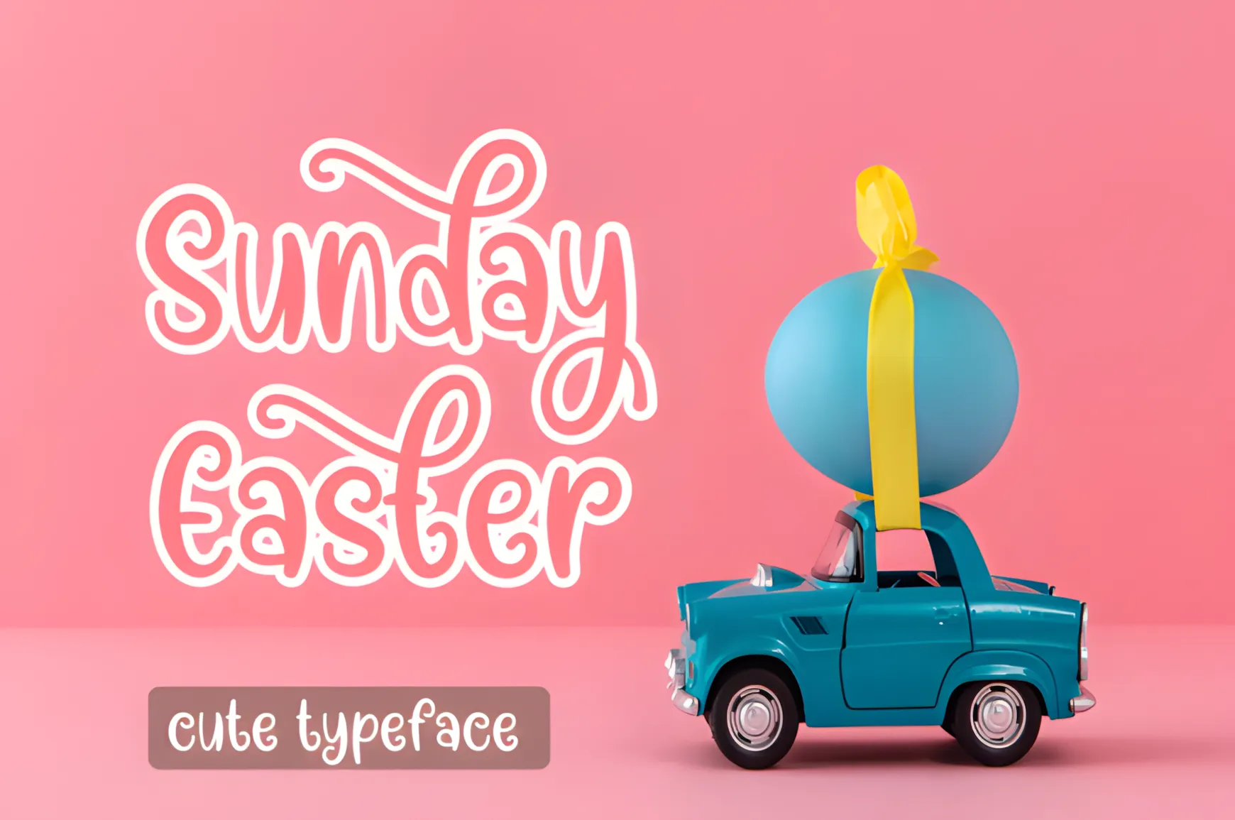 Sunday Easter is a cool script font that adds a light, warm, and creative touch to today's designs.