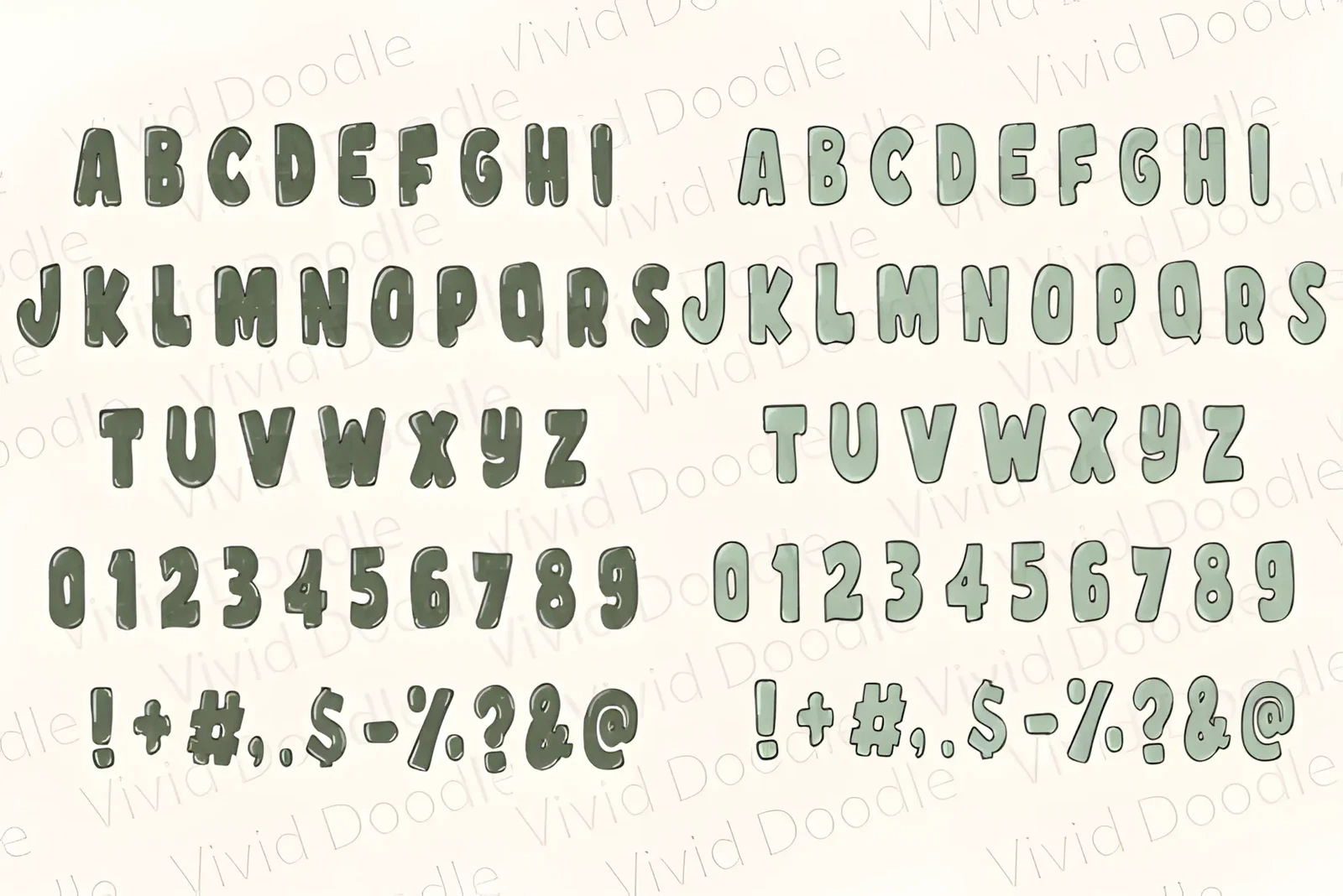 Thanksgiving and Fall Doodle Font: Cozy Color Typeface 3 Thanksgiving and Fall Doodle Font colorful autumn doodle alphabet