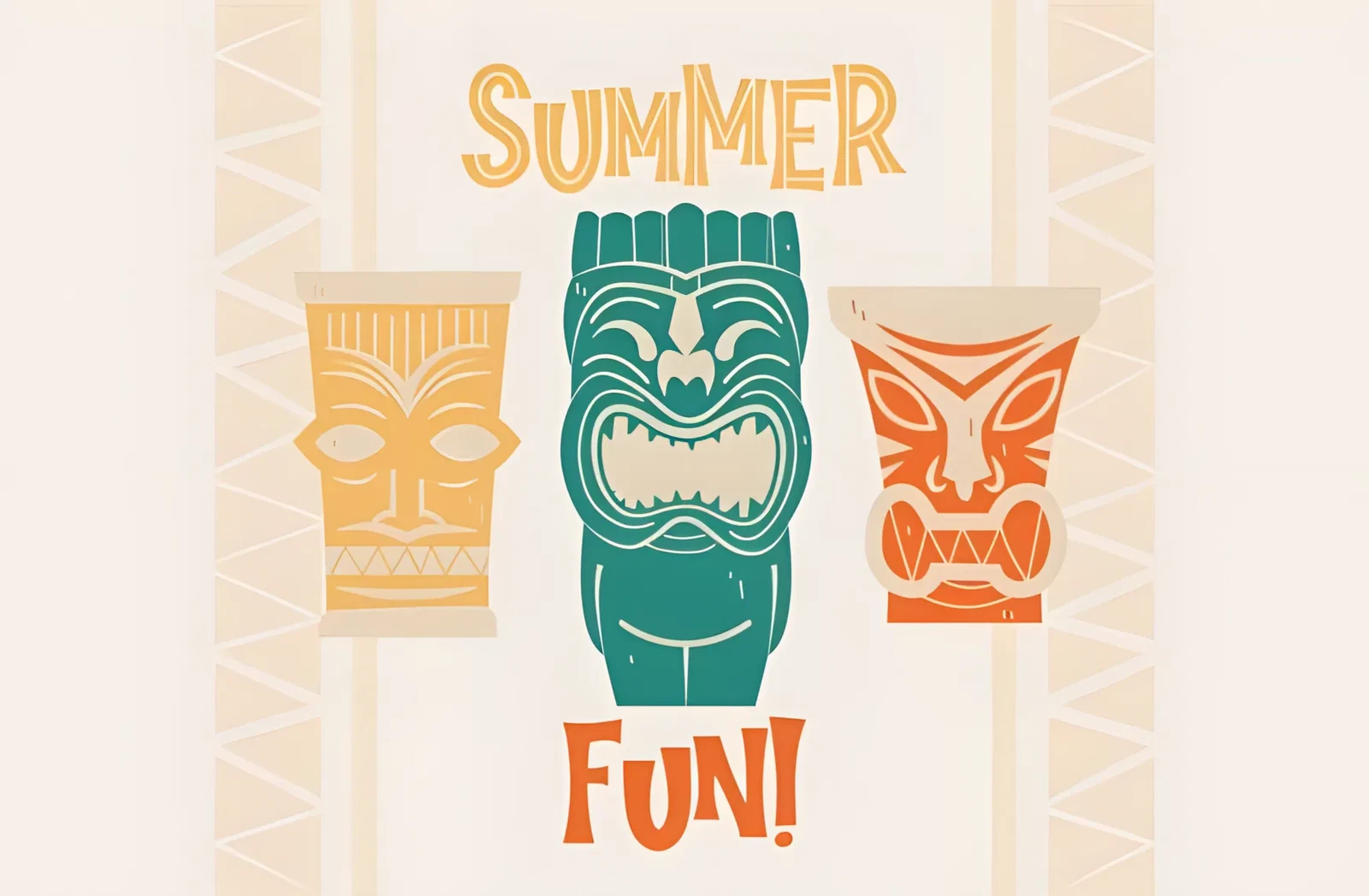 Tiki Tropical Summer Font: Retro Display Typeface 6 Tiki Tropical Summer Font beach themed display text