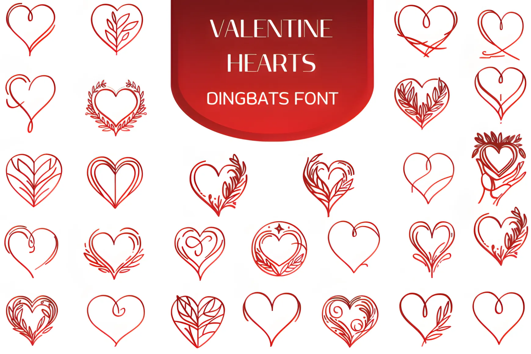 Valentine Hearts Font