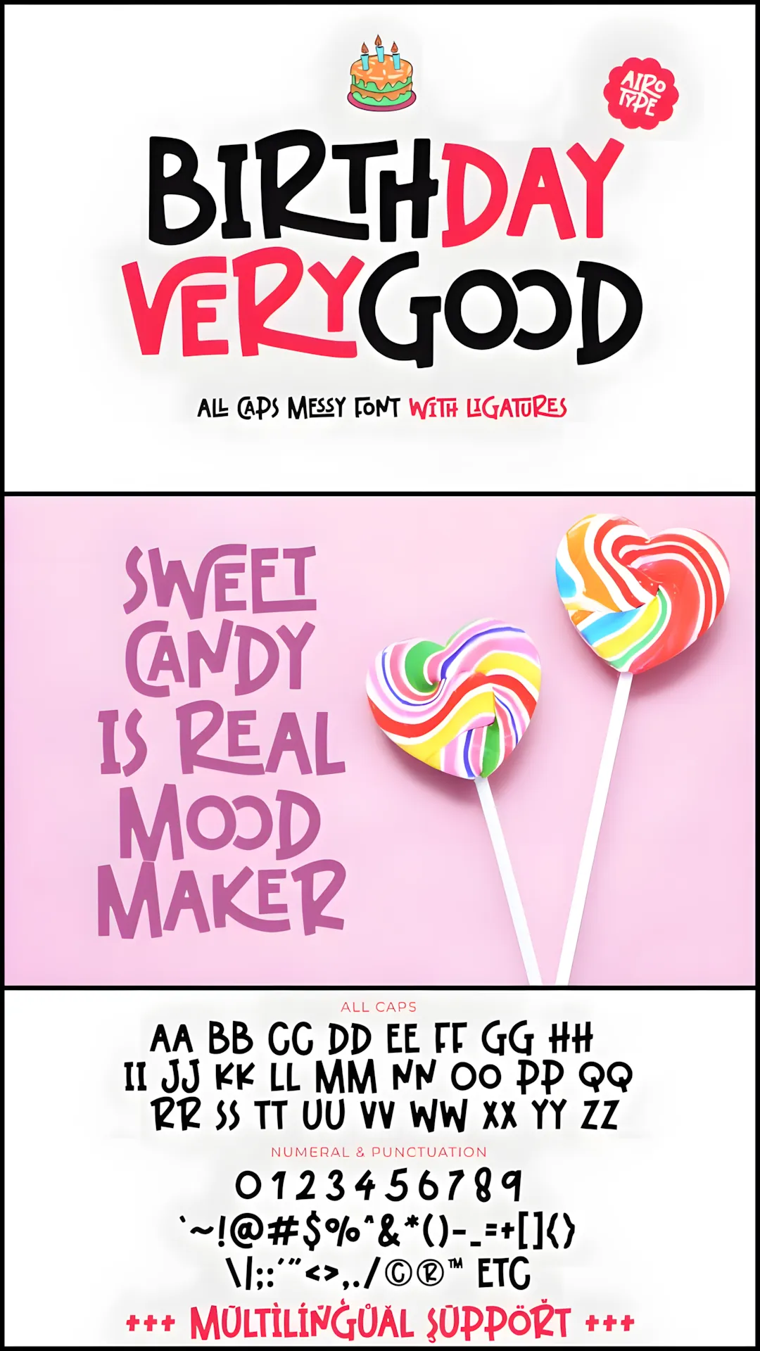 Birthday VeryGood Font: Playful Decorative Typeface for Parties & Branding 2 gandr collage 52 upscayl 1x upscayl standard