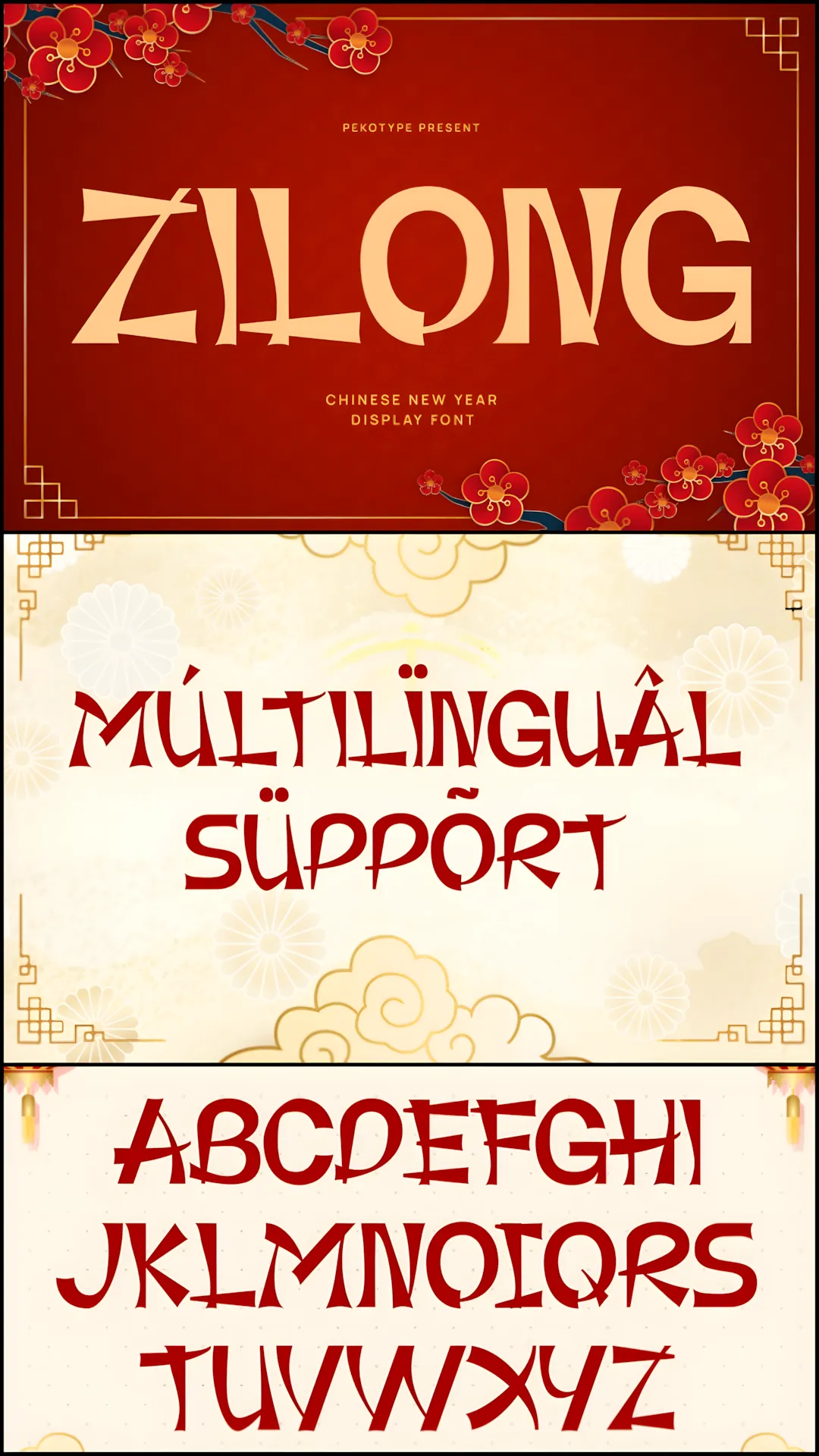 Zilong 2 Font: Bold Decorative Typeface with Eastern Elegance 2 gandr collage 54 upscayl 1x upscayl standard