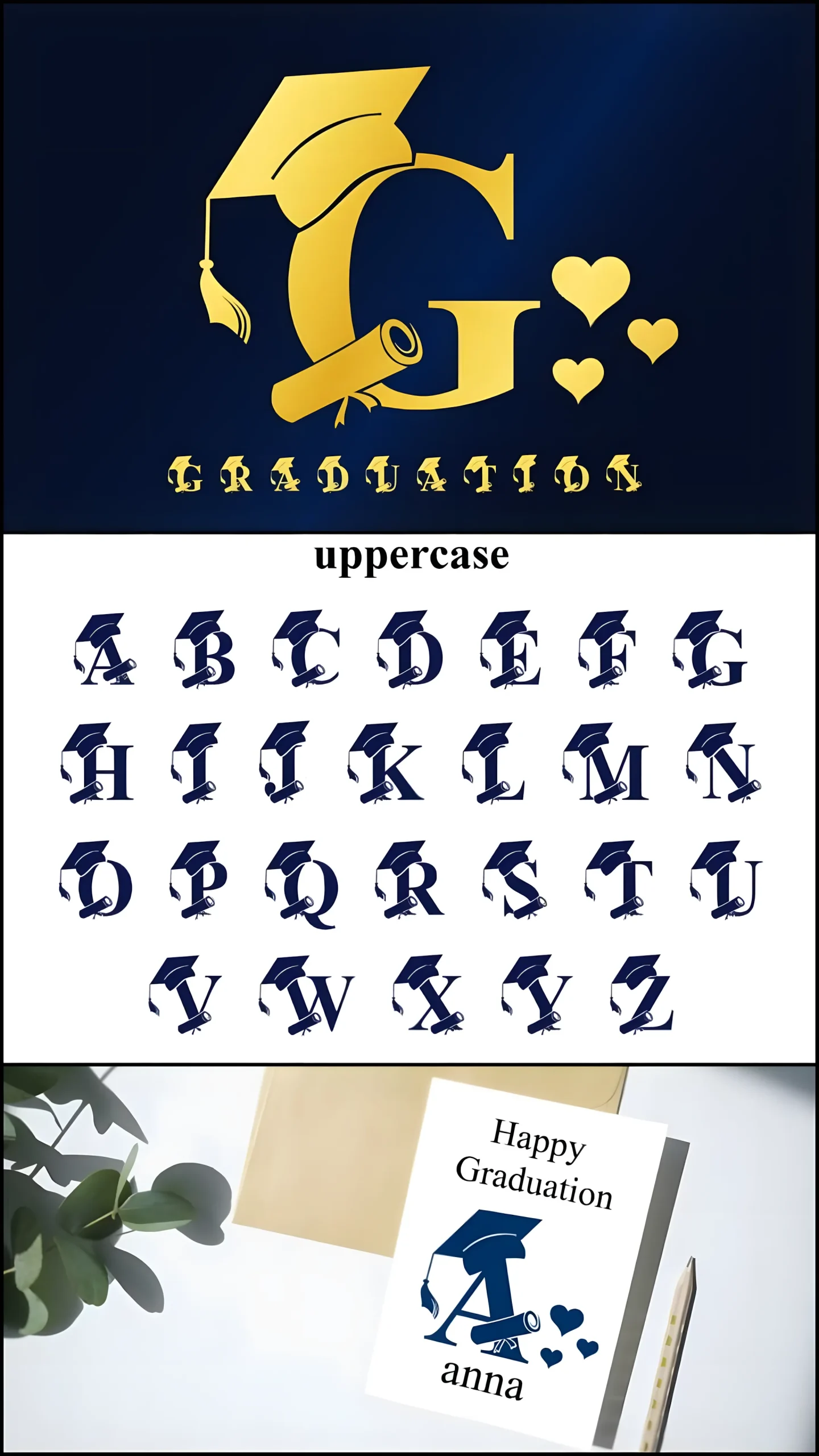 Graduation Monogram 4 Font: Elegant Graduation Typeface 2 gandr collage 60 upscayl 2x upscayl standard 4x scaled