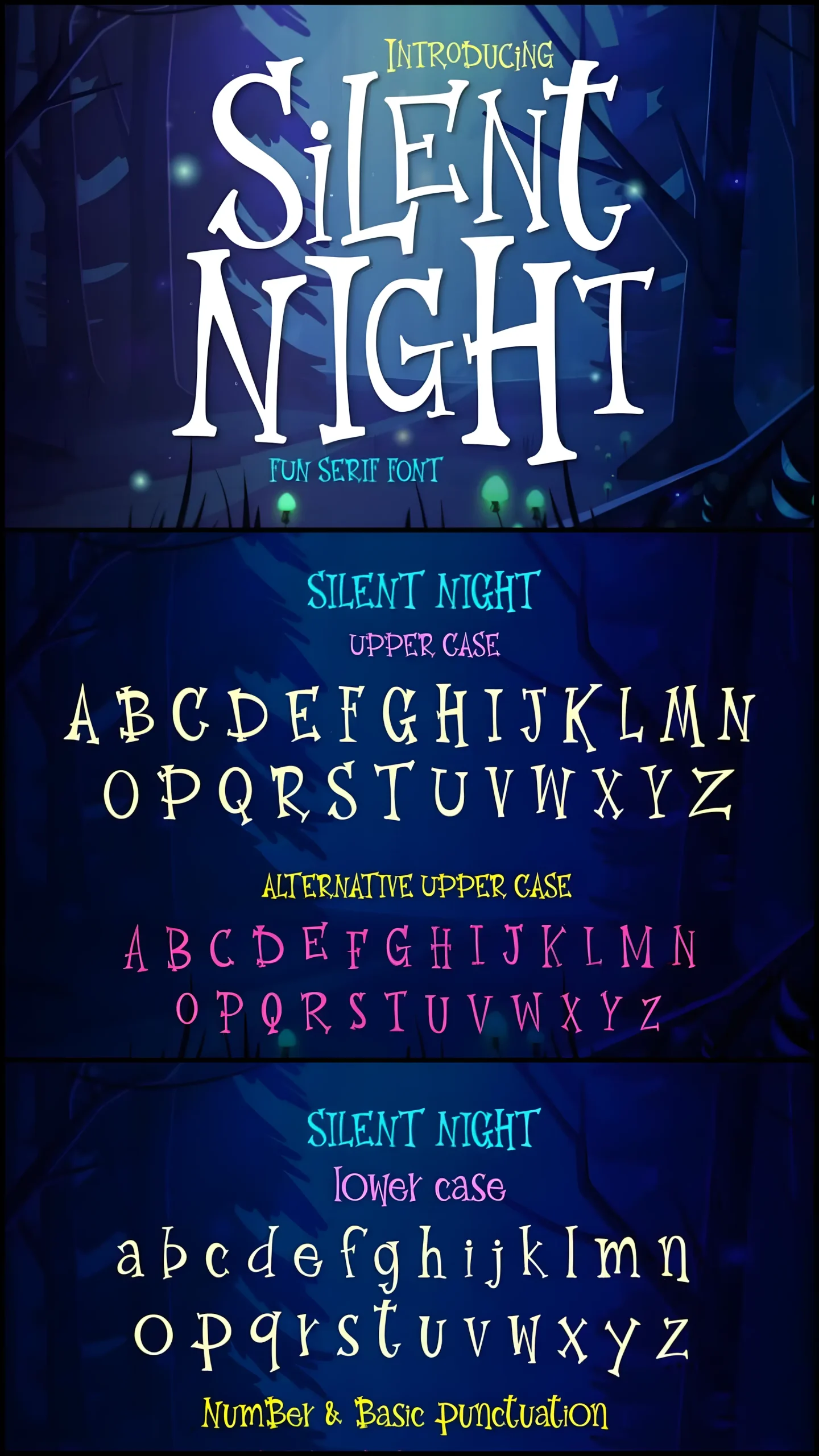 Silent Night Font: A Seasonal Typeface for Holiday Design 2 gandr collage 66 upscayl 2x upscayl standard 4x scaled