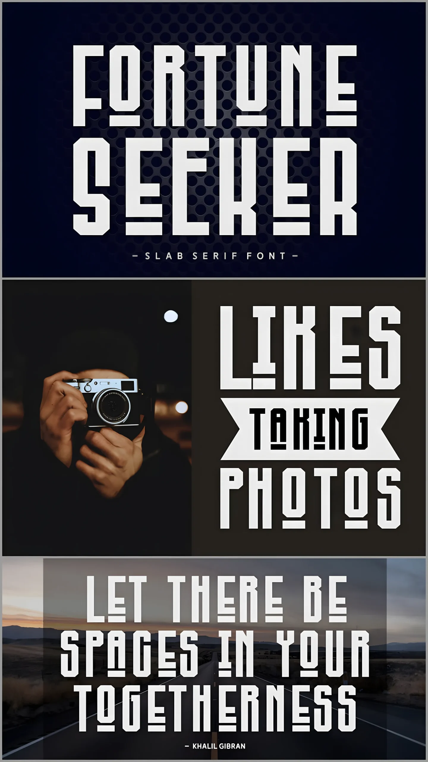 Fortune Seeker Font: Vintage Slab Serif With Patriotic Spirit 2 Fortune Seeker Font vintage slab serif alphabet