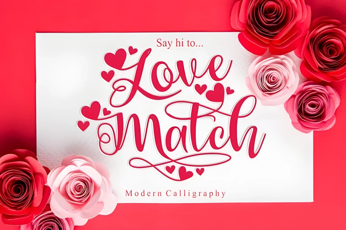 25 Best Free & Paid Valentine’s Day Fonts 12