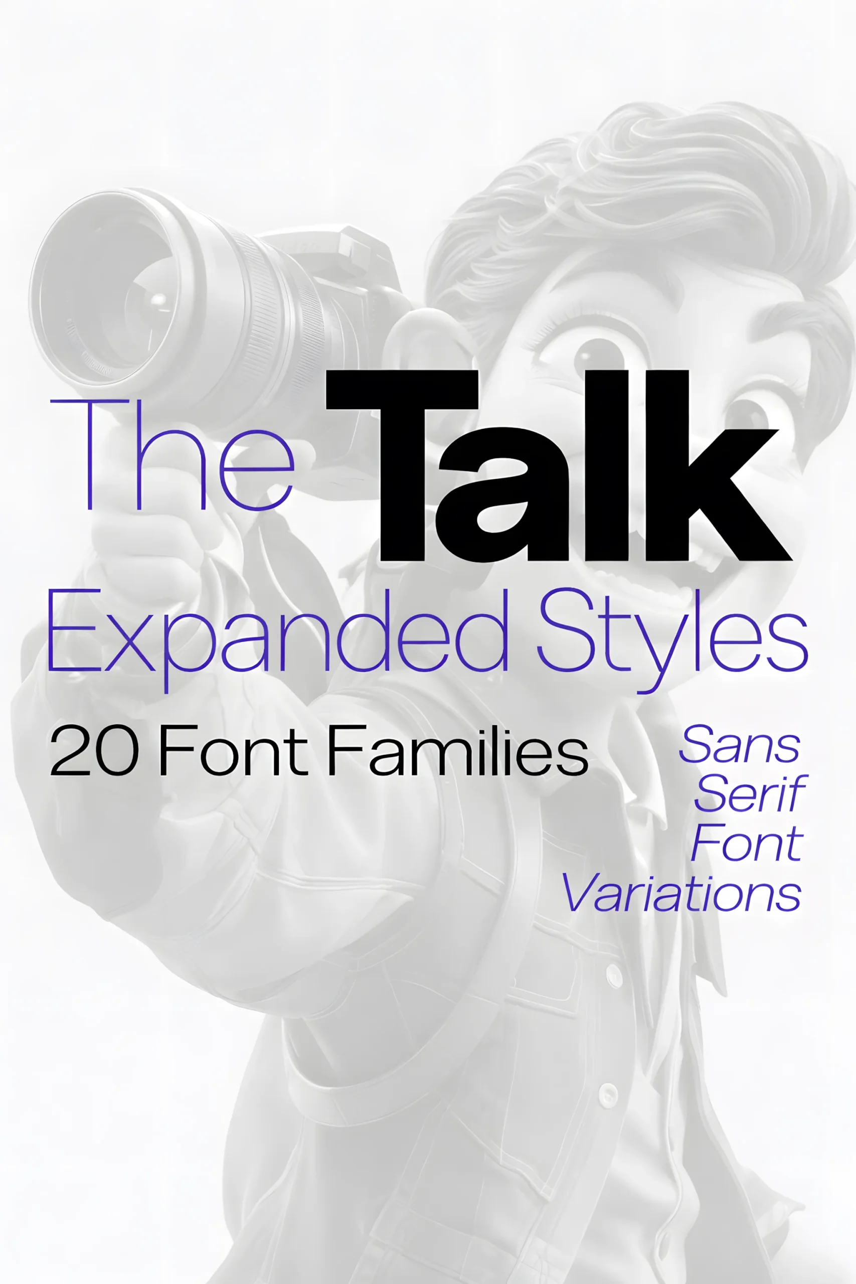 The Talk Expanded font bold modern sans serif typography preview