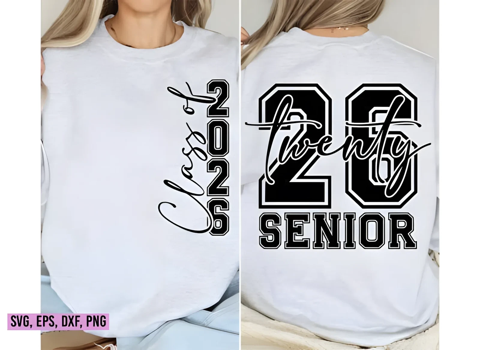 Class of 2026 SVG for Graduation Apparel and Gifts 3 Class of 2026 graduation SVG varsity numbers detail