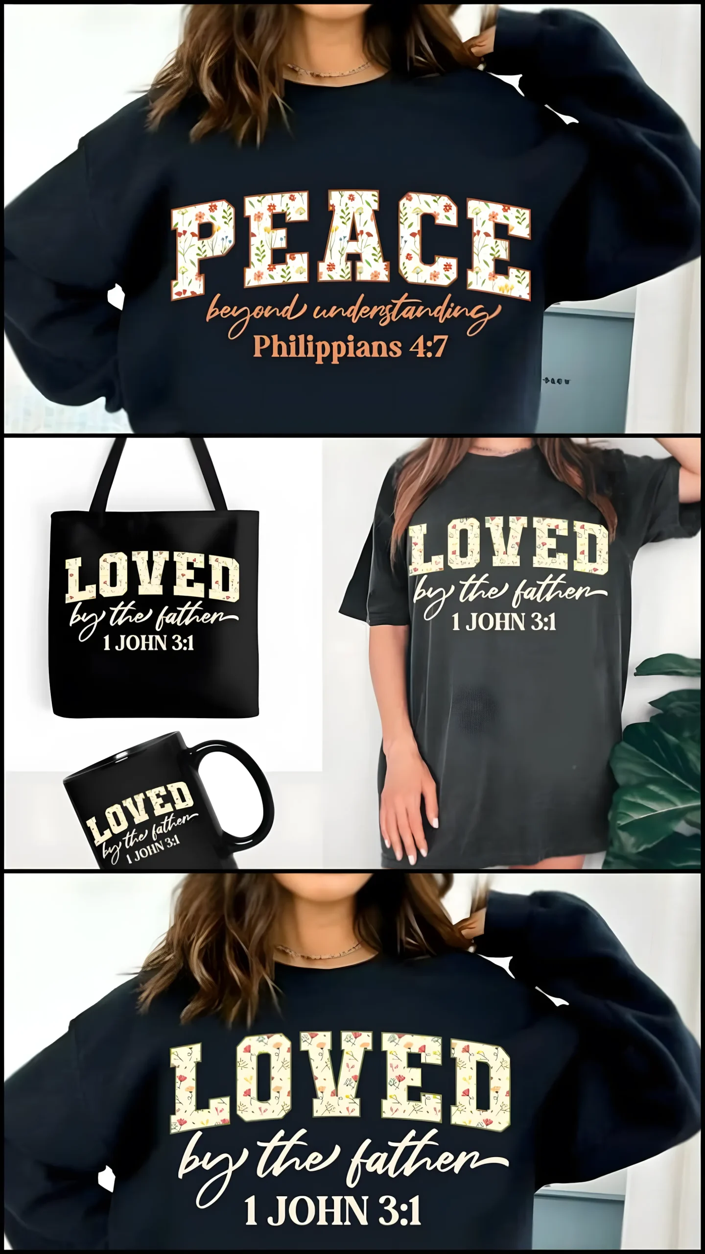 Wildflower Bible Verse Christian Design for Faith Apparel 2 Christian wildflower SVG on faith based sweatshirt mockup