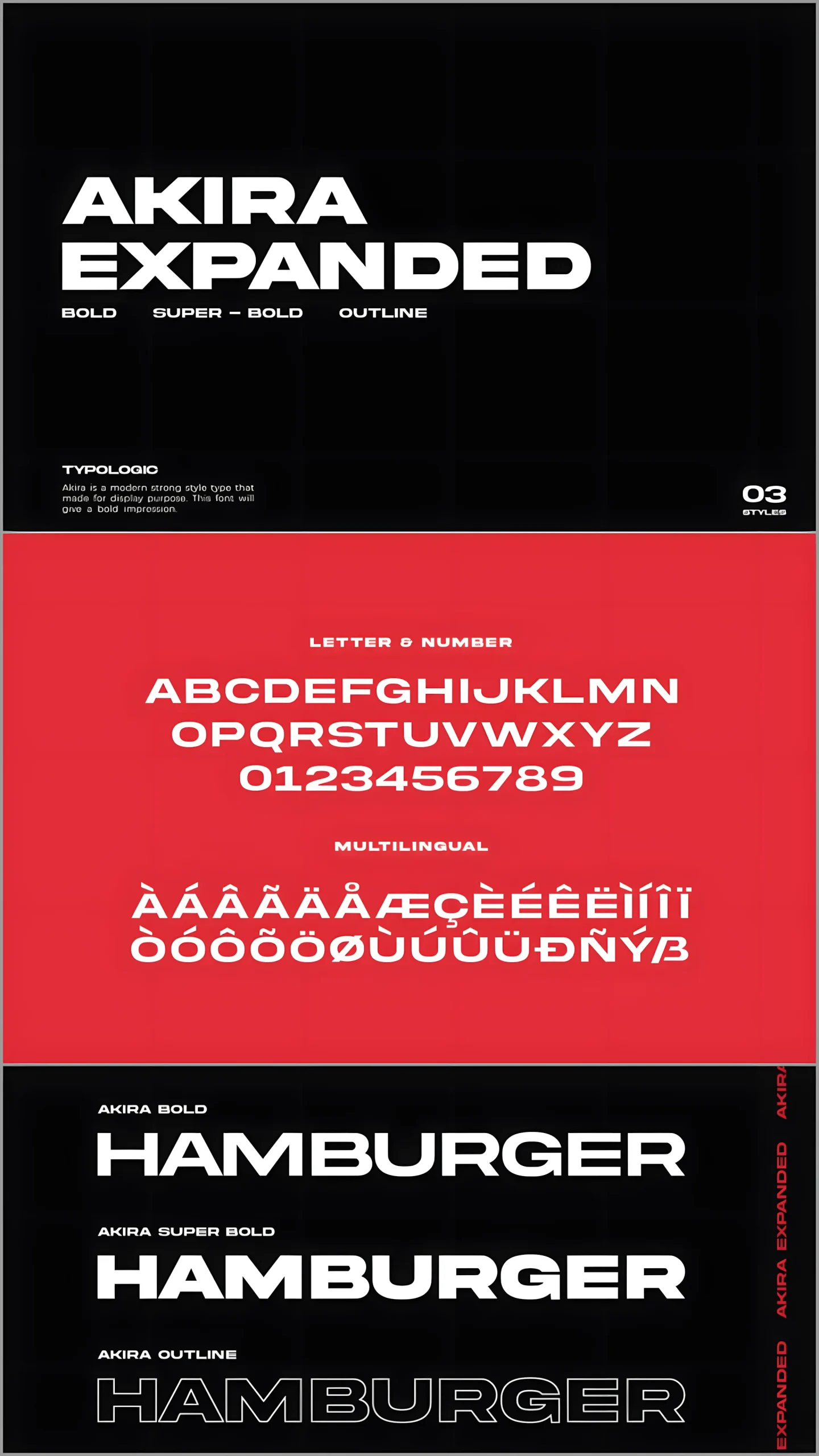 Akira Expanded Font for Bold Modern Branding & Design 2 Akira Expanded bold expanded font for headline and poster design