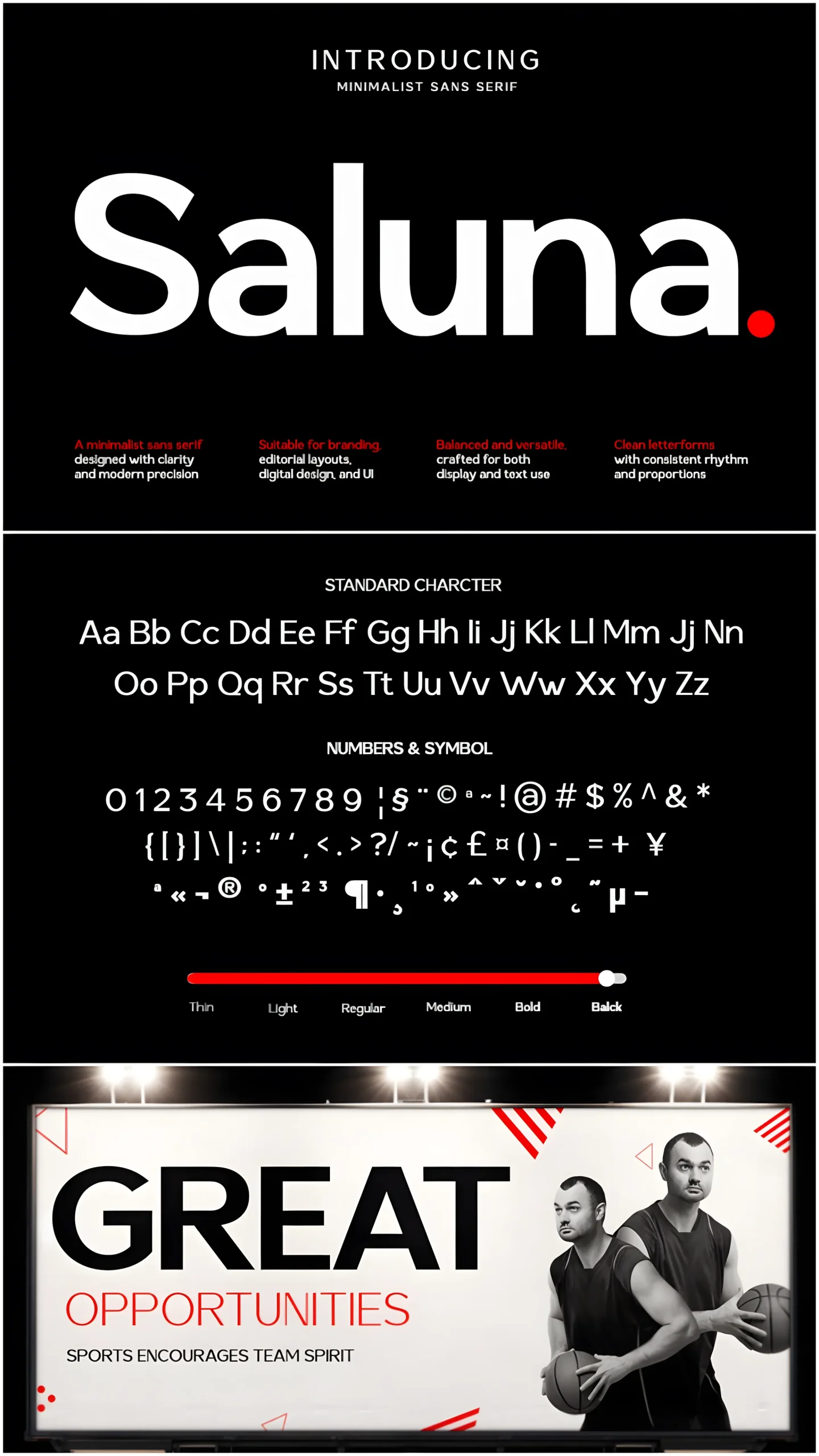 Saluna Font for Clean Professional Design Systems 2 Saluna font typography in editorial and content focused layouts