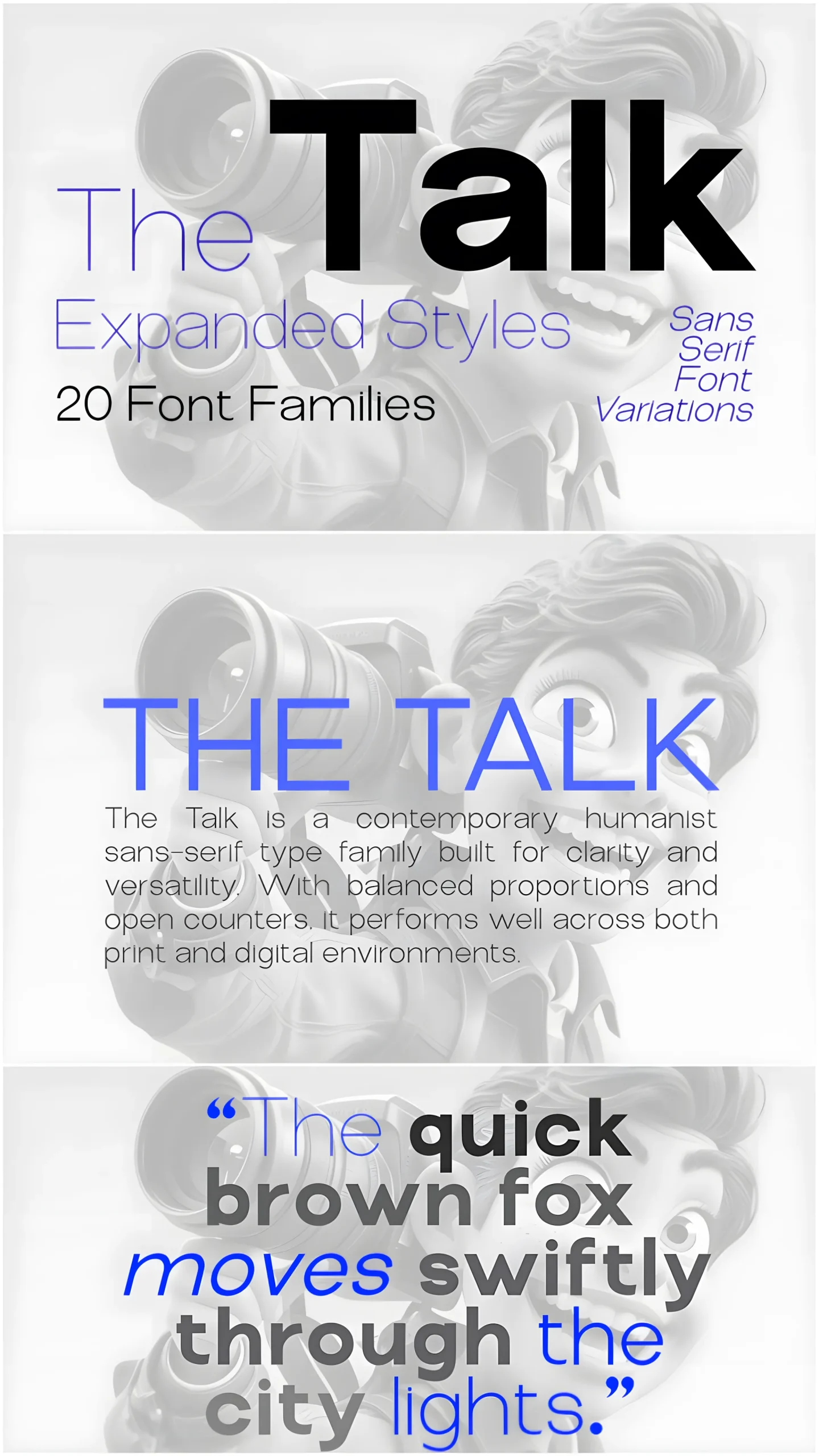 The Talk Expanded Font for Bold Modern Visual Systems 2 The Talk Expanded font used in modern luxury branding design
