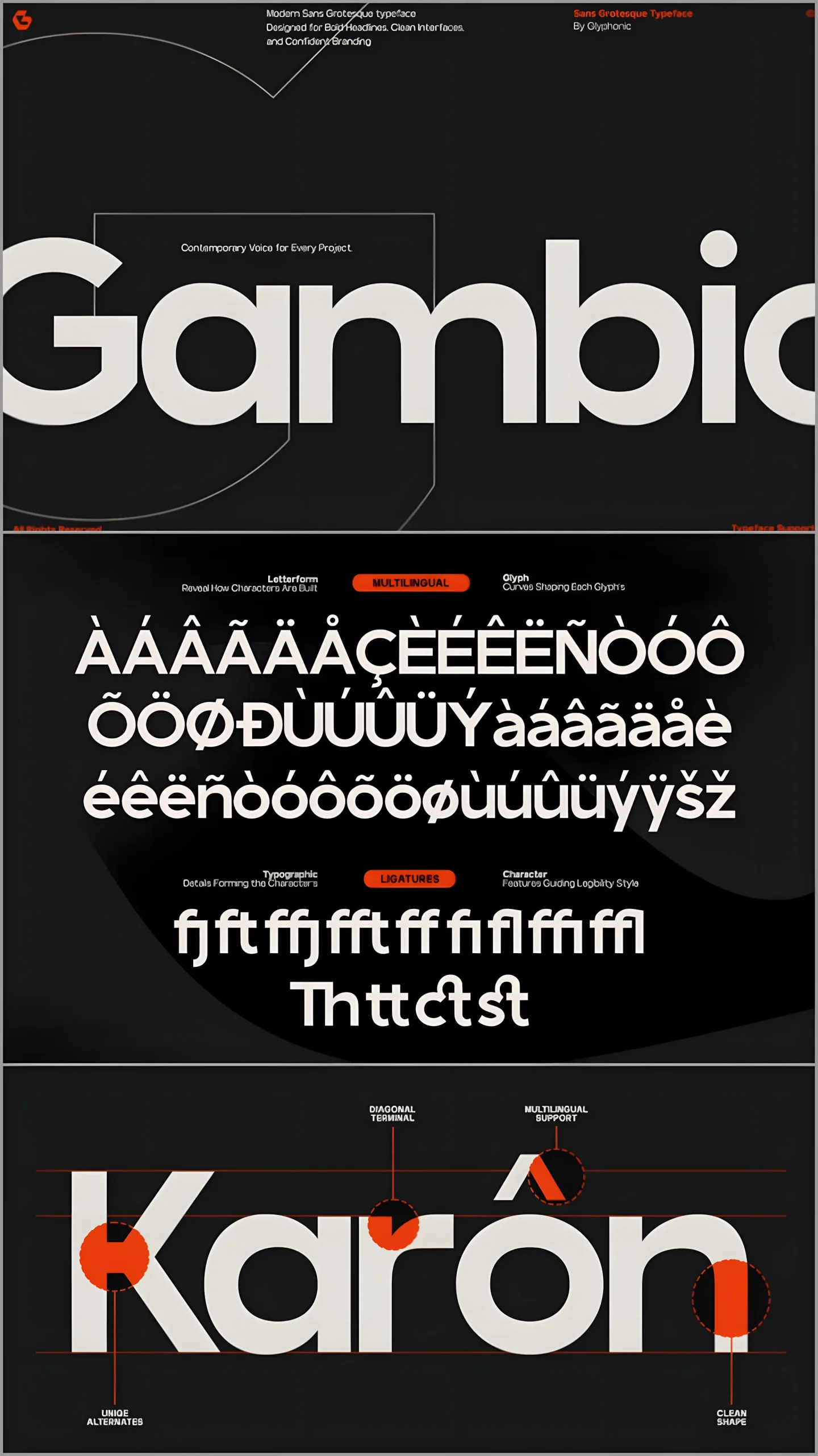 15 Modern Sans Serif Fonts for Branding and Logos 11 GC Gambio clean sans serif font for editorial and UI design