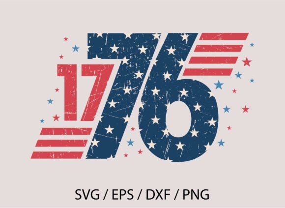 19 Best Retro Patriotic T-Shirt Designs for Independence Day 27 1776 Independence Day 4th of July Svg Graphics 118966961 4 580x423 1