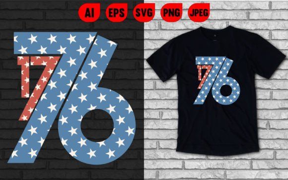 19 Best Retro Patriotic T-Shirt Designs for Independence Day 19 1776 Independence day t shirt Graphics 98364122 1 1 580x363 1