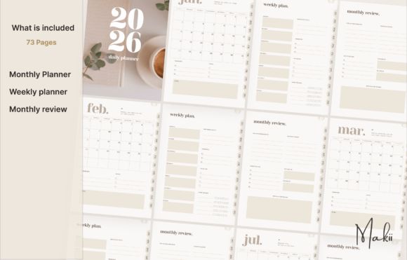 14 Best Digital Planners for 2026 to Stay Organized 15 2026 Digital Planner Canva Template Graphics 137733704 2 580x371 1