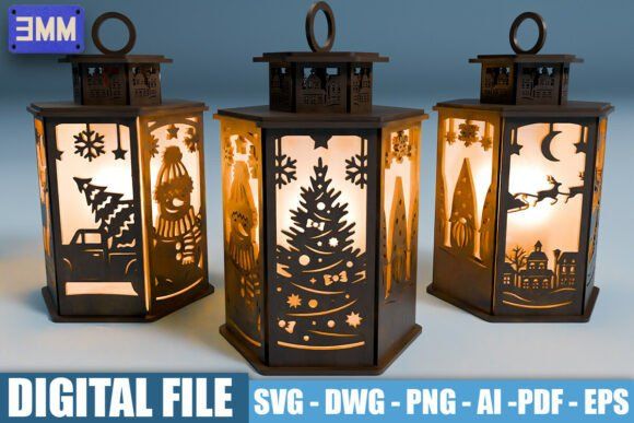 20 Laser Cutting Files for DIY Projects, Gifts, and Small Business 11 3D Christmas Lantern Laser Cut Files Laser Cutting 131871484 1 1 580x387 1