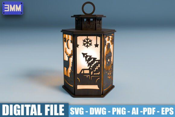 20 Laser Cutting Files for DIY Projects, Gifts, and Small Business 12 3D Christmas Lantern Laser Cut Files Laser Cutting 131871484 4 580x387 1