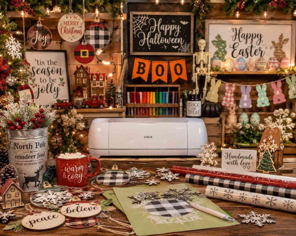 15 Best Profitable Cricut Business Ideas to Start in 2026 15 Profitable Cricut business ideas for holiday crafts and seasonal handmade decorations