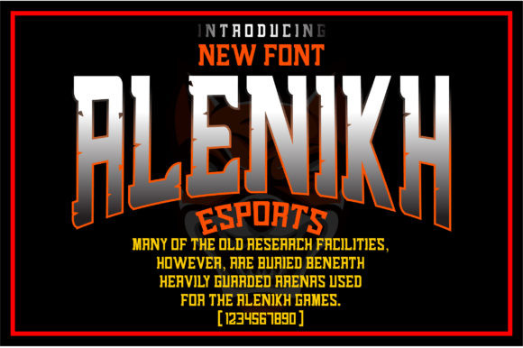 15 Best Blackletter Fonts for Gaming Logos 30 ALENIKH FONT v 12 1 580x386 1