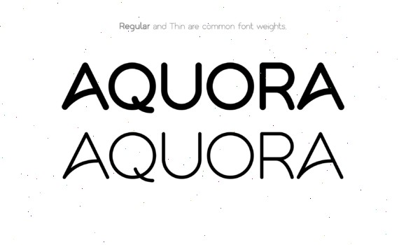 16 Best Rounded Sans Serif Fonts for Logos 3 AQUORA Fonts 140663230 3 580x350 1