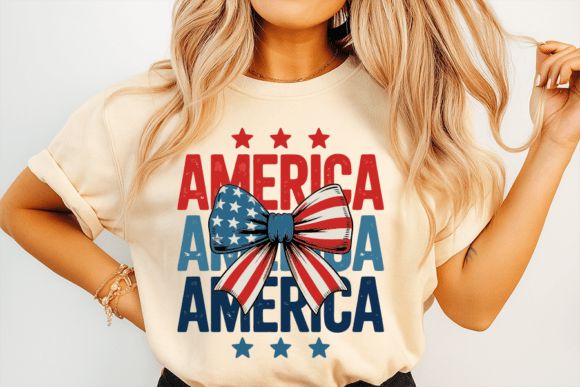 19 Best Retro Patriotic T-Shirt Designs for Independence Day 3 American patriotic bow for independence Graphics 125603594 1 1 580x387 1