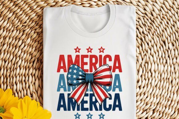 19 Best Retro Patriotic T-Shirt Designs for Independence Day 4 American patriotic bow for independence Graphics 125603594 4 580x385 1
