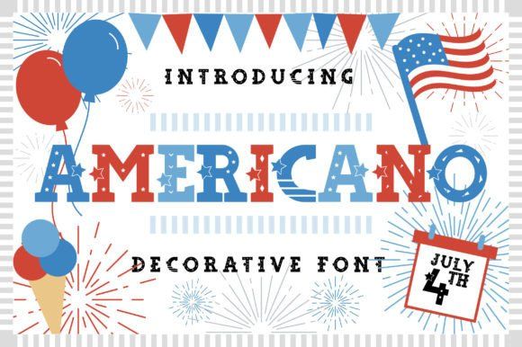 13 Best Independence Day Font Bundles for Commercial Use 13 Americano Fonts 72826189 1 1 580x386 1