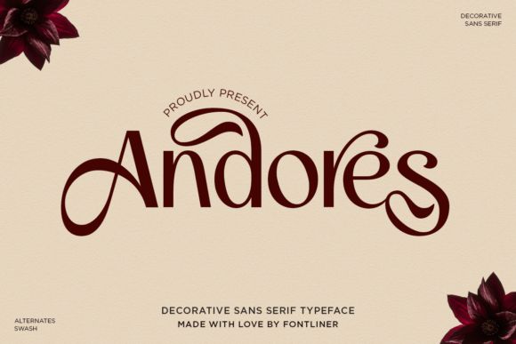 18 Best Sans Serif Fonts for Luxury Product Labels 13 Andores Fonts 143047911 1 1 580x387 1