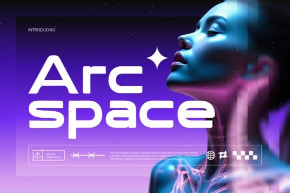 18 Rounded Sans Serif Fonts for Modern Branding 14 Arc Space Fonts 146412754 1 1 580x387 1