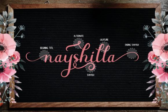 11 Feminine Fonts for Beauty Packaging 18 Beauty Nayshilla Duo by MJB Letters 1 580x386 1