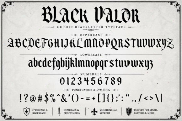 13 Best Old English Fonts for RPG Game Branding in 2026 13 Black Valor Fonts 148604699 3 580x386 1