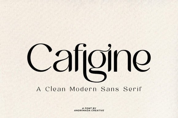 10 Clean Sans Serif Fonts Designers Use in 2026 7 Cafigine Fonts 99382642 1 1 580x387 1