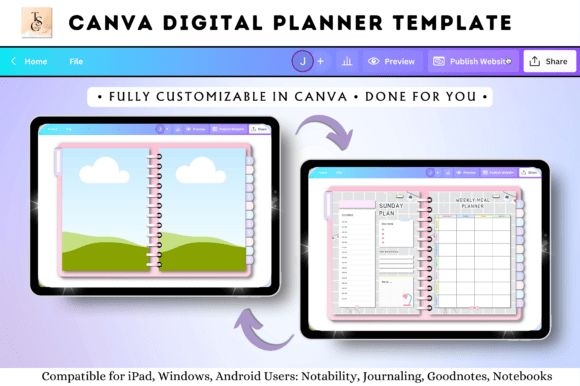 14 Best Digital Planners for 2026 to Stay Organized 18 Canva Digital Planner Template Graphics 115312328 1 1 580x386 1