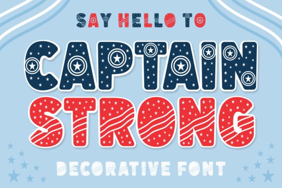 13 Best Independence Day Font Bundles for Commercial Use 3 Captain Strong Fonts 29431542 580x387 1